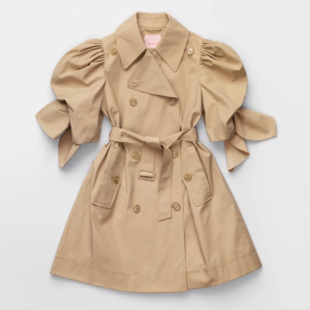 NWT Simone Rocha x H&M Puffed Sleeve Trenchcoat